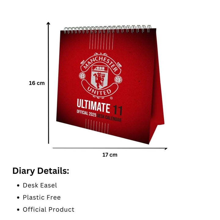 Manchester United FC Desktop 2025 Calendar