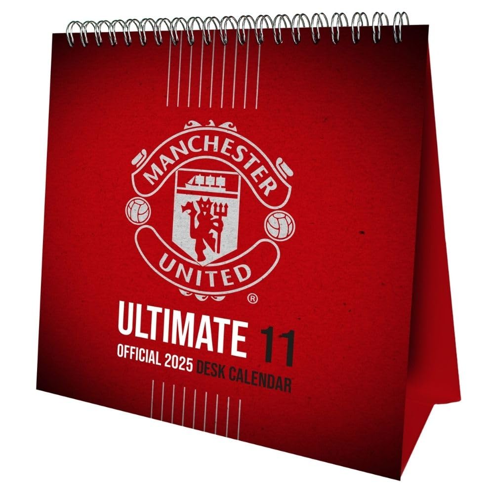 Manchester United FC Desktop 2025 Calendar