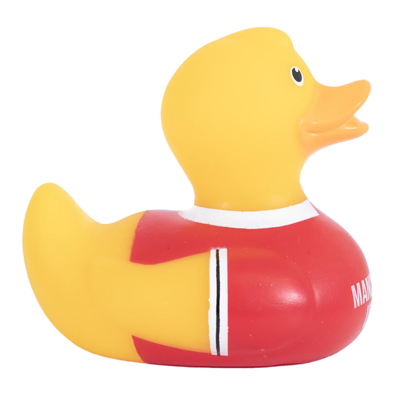 Manchester United FC Home Kit Bath Time Duck, side angle