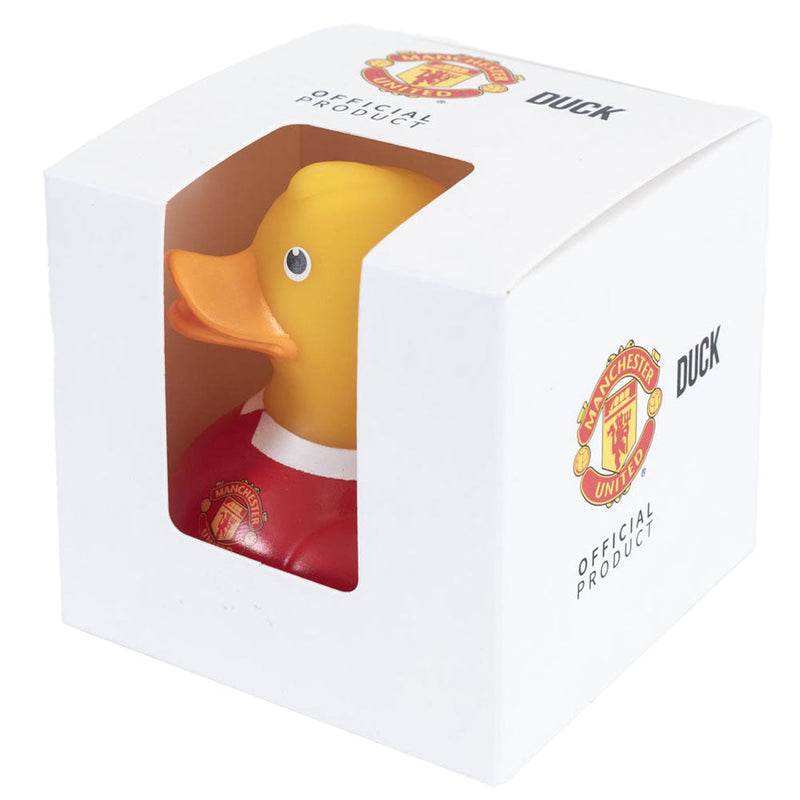 Manchester United FC Home Kit Bath Time Duck, close-up detail