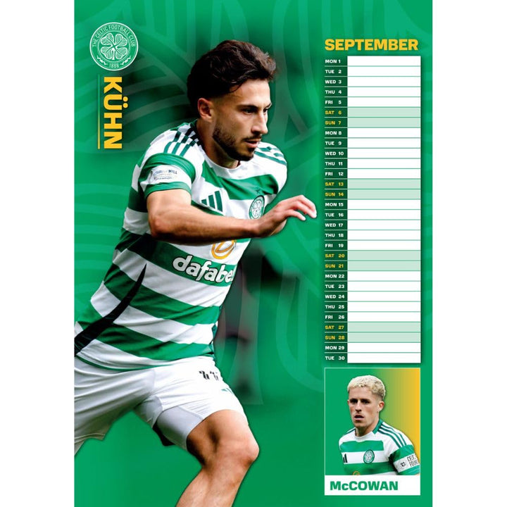 Celtic FC A3 2025 Calendar