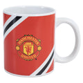 Manchester United FC Core Stripe Mug, side angle