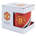 Manchester United FC Core Stripe Mug, close-up detail