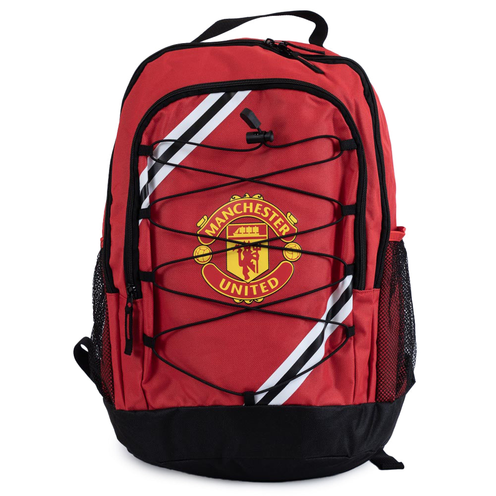 Official Manchester United FC Crest Stripe Backpack