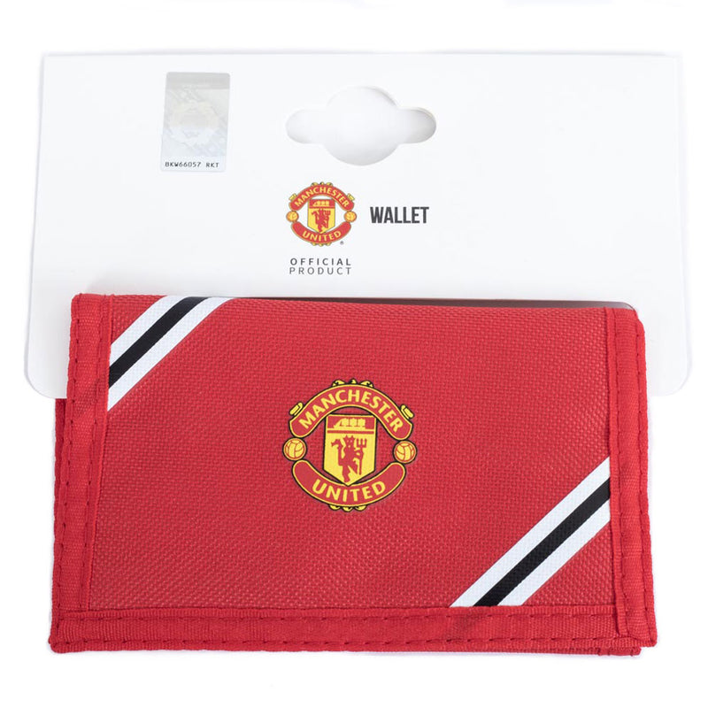 Manchester United FC Core Stripe Wallet, close-up detail