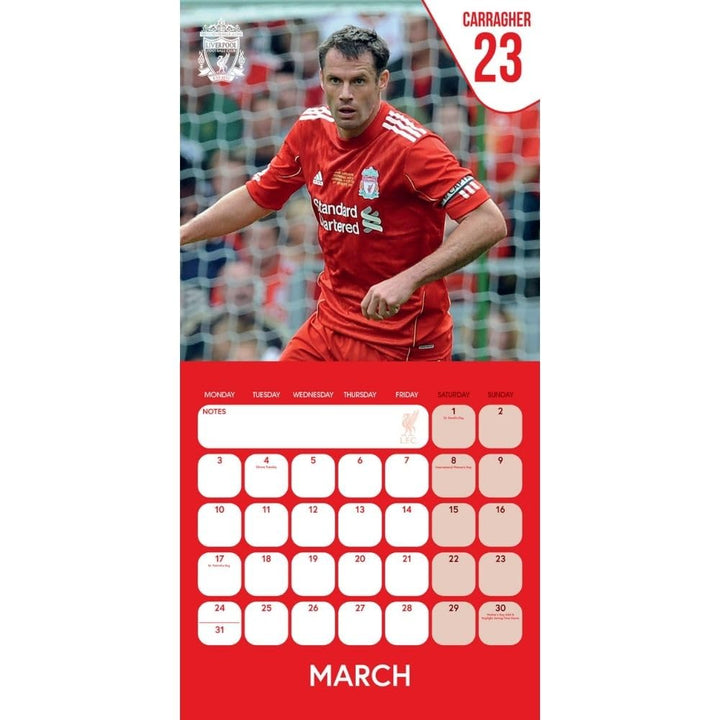 Liverpool FC Legends Square 2025 Calendar