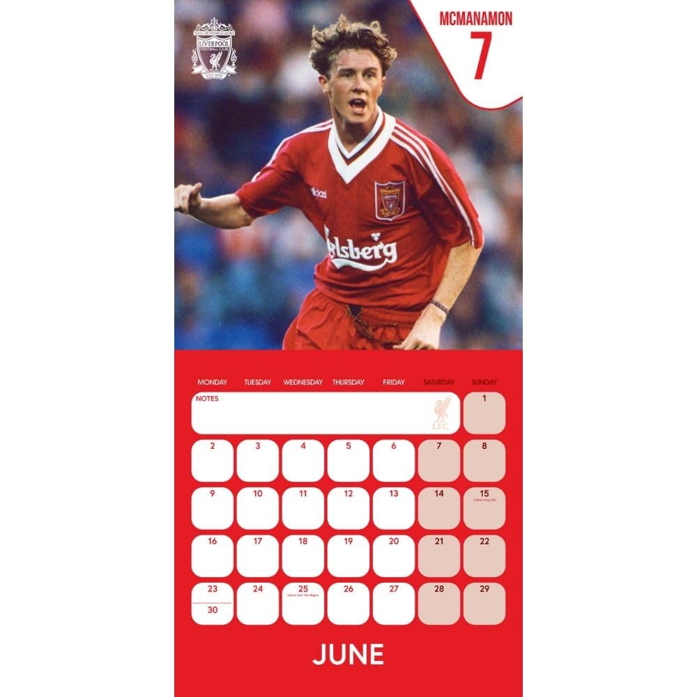 Liverpool FC Legends Square 2025 Calendar