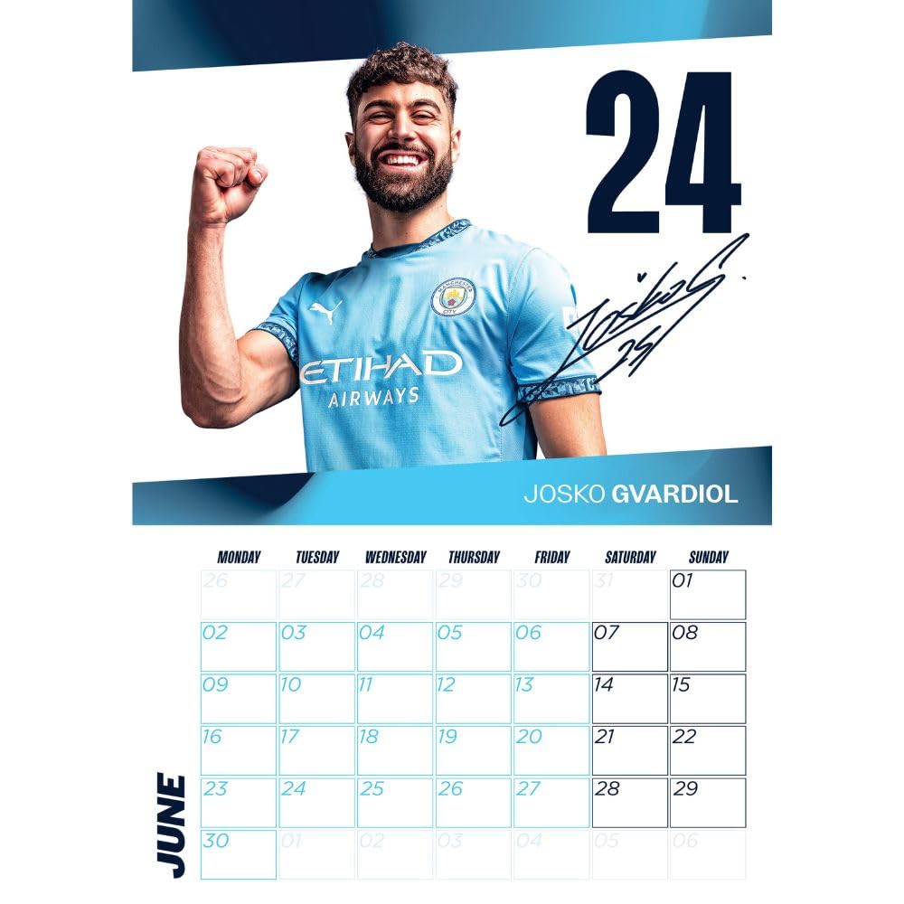 Manchester City FC A3 2025 Calendar