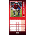 Manchester United FC Legends Square Calendar 2025, alternate view