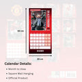 Manchester United FC Legends Square Calendar 2025, rear view