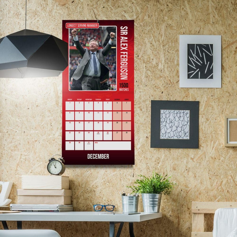 Manchester United FC Legends Square Calendar 2025, packaging shot