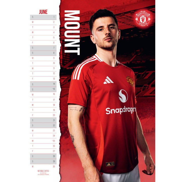 Manchester United FC A3 2025 Calendar