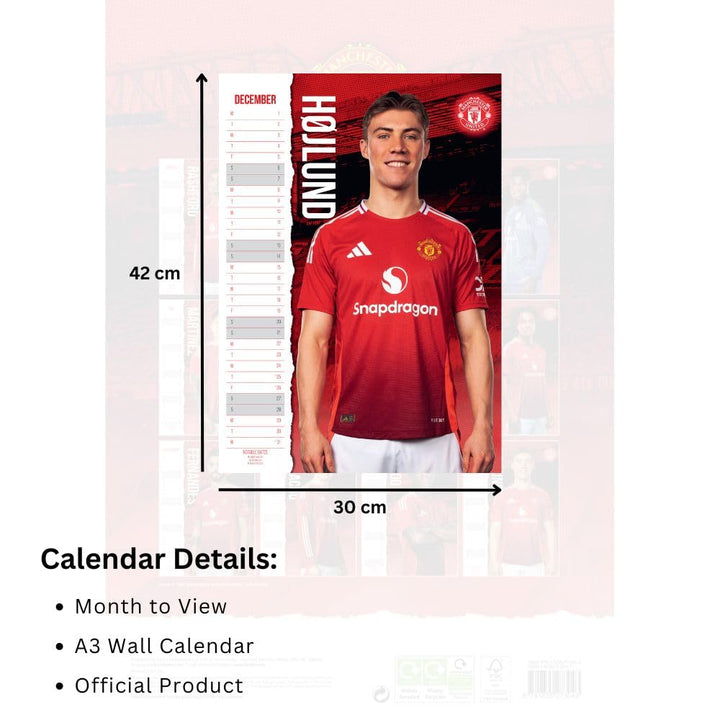 Manchester United FC A3 2025 Calendar