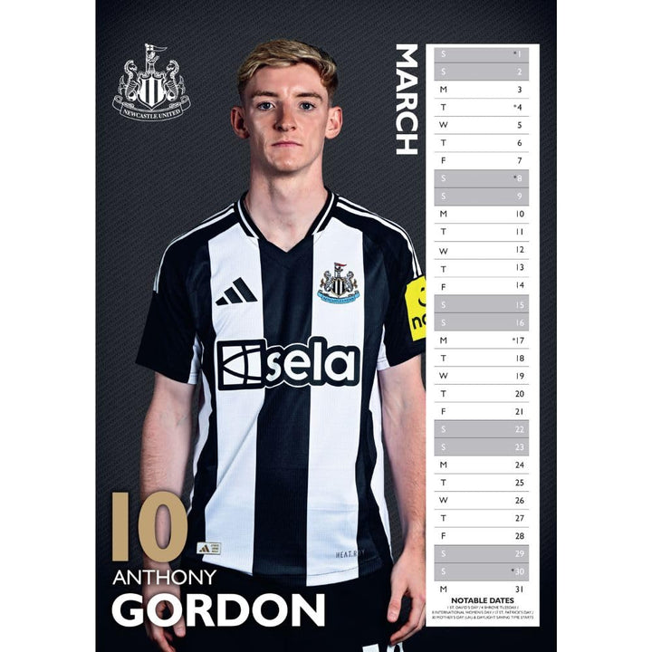 Newcastle United FC A3 2025 Calendar