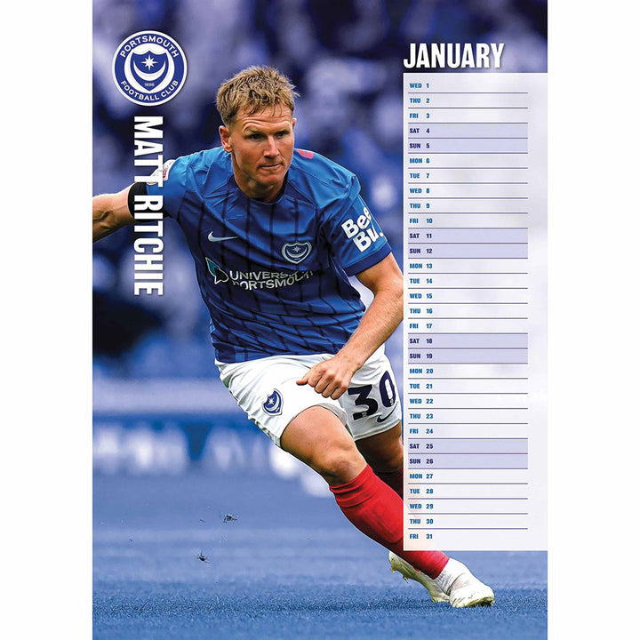 Portsmouth FC A3 2025 Calendar