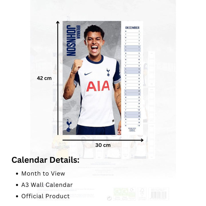 Tottenham Hotspur FC A3 2025 Calendar