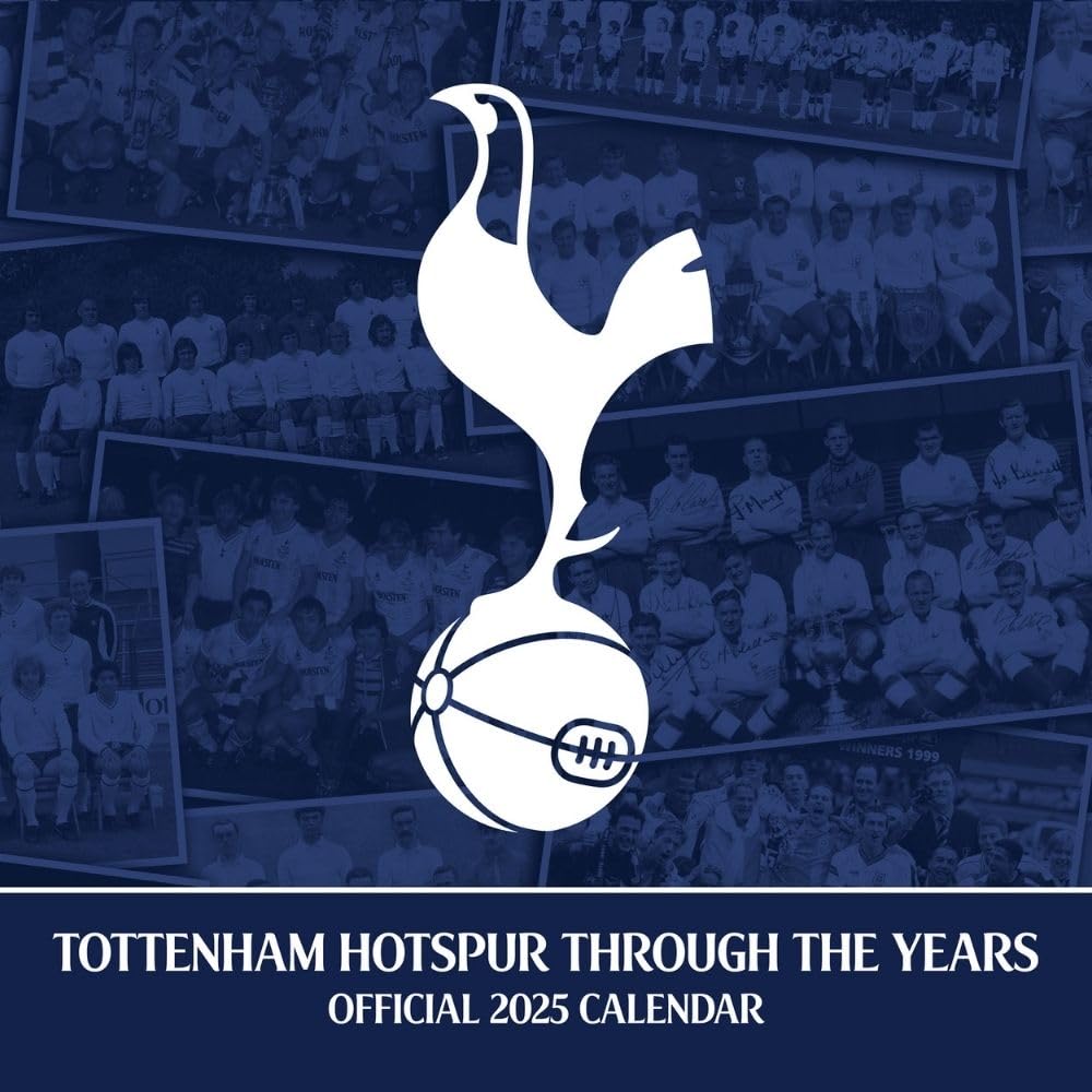 Tottenham Hotspur FC Legends Square Calendar 2025