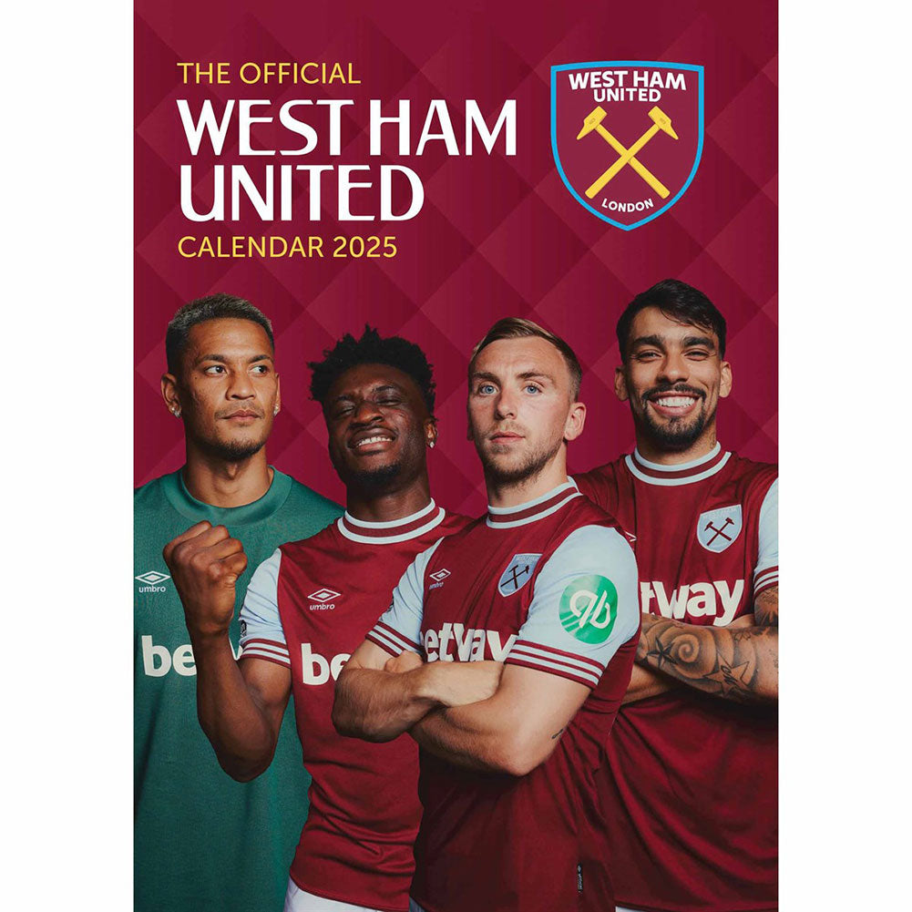 West Ham United FC A3 2025 Calendar