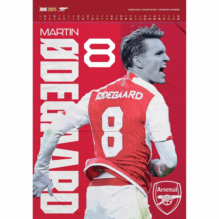 Arsenal FC Deluxe 2025 Calendar