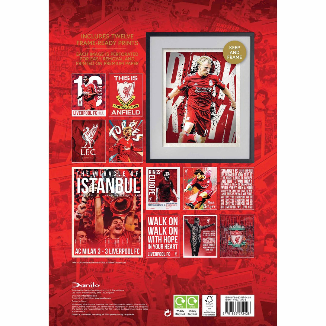 Liverpool FC Deluxe 2025 Calendar