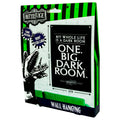 Beetlejuice XL Fabric Wall Banner, side angle