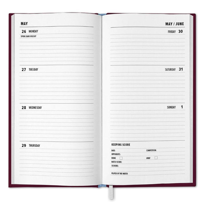 Aston Villa FC Slim 2025 Diary