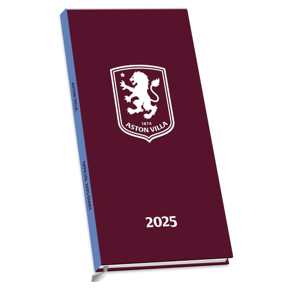 Aston Villa FC Slim 2025 Diary