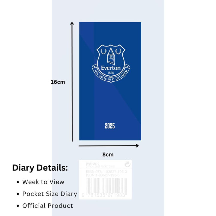 Everton FC Slim 2025 Diary