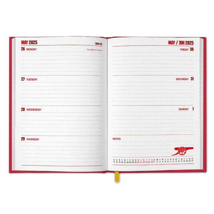 Arsenal FC A5 2025 Diary