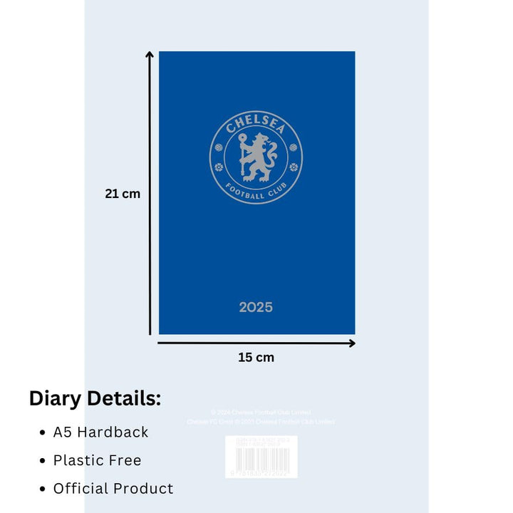 Chelsea FC A5 2025 Diary