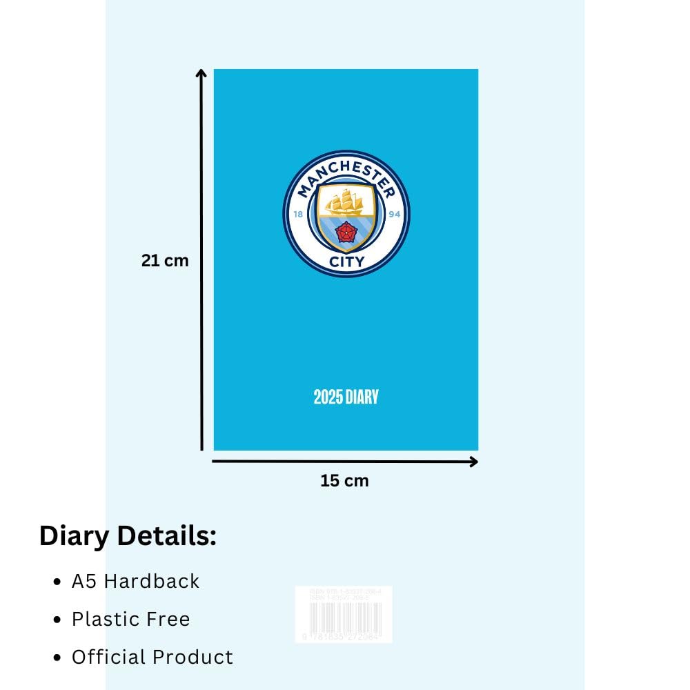 Manchester City FC A5 2025 Diary