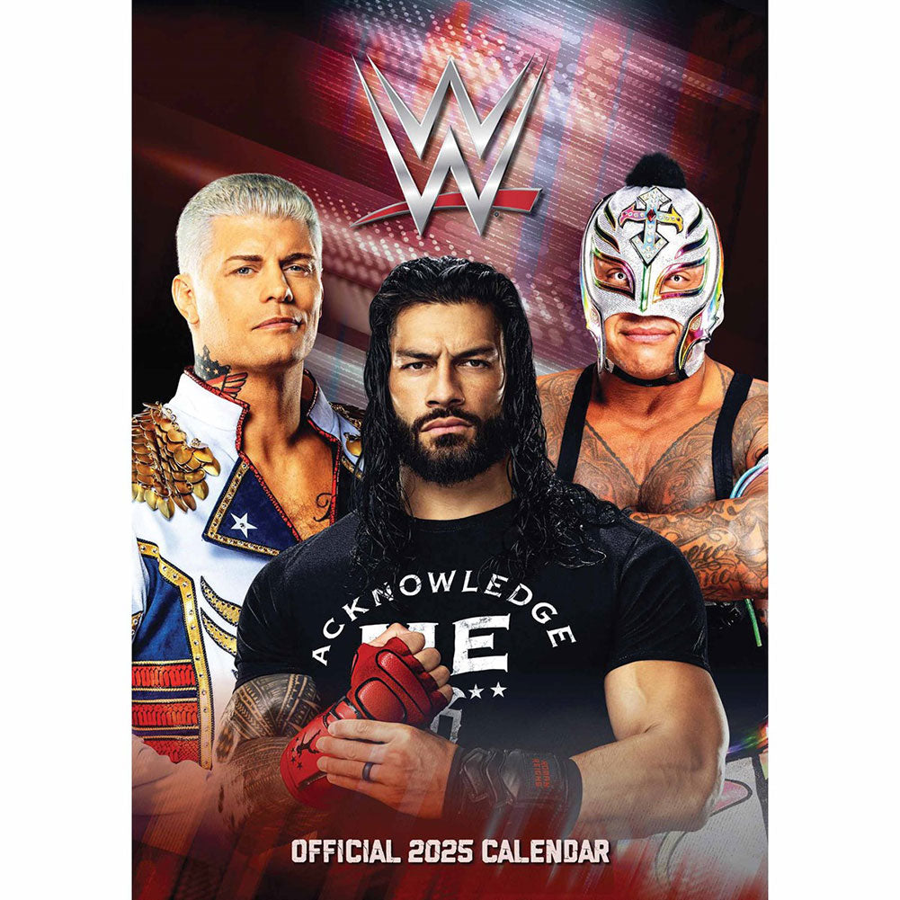 WWE Men A3 2025 Calendar