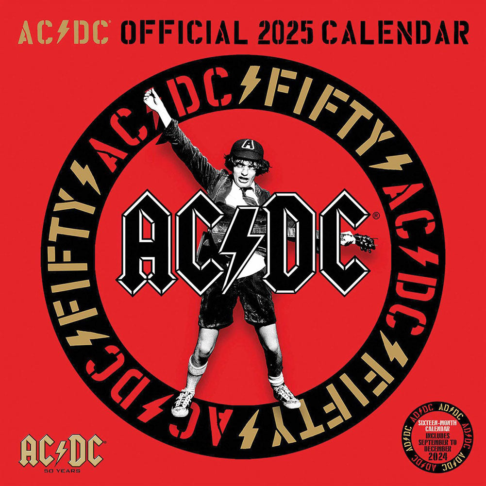 AC/DC Square 2025 Calendar