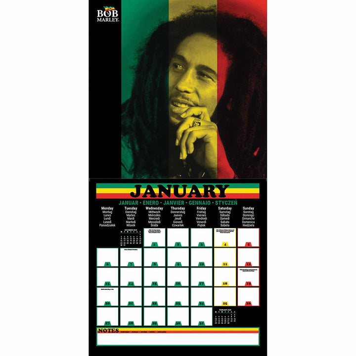 Bob Marley Square 2025 Calendar