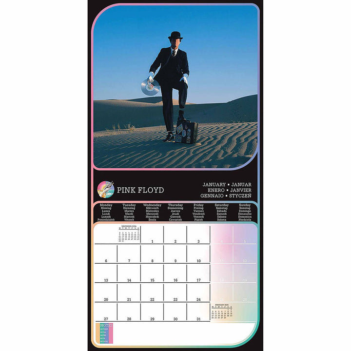 Pink Floyd Square 2025 Calendar