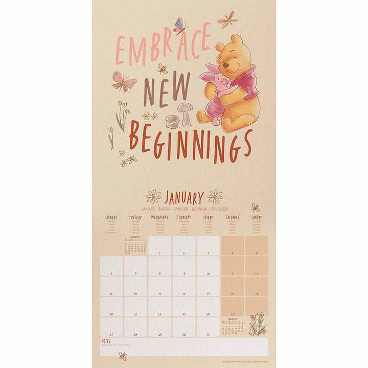 Winnie The Pooh Square 2025 Calendar