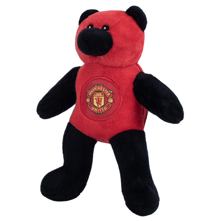 Official Manchester United FC Red/Black Mini Plush Bear