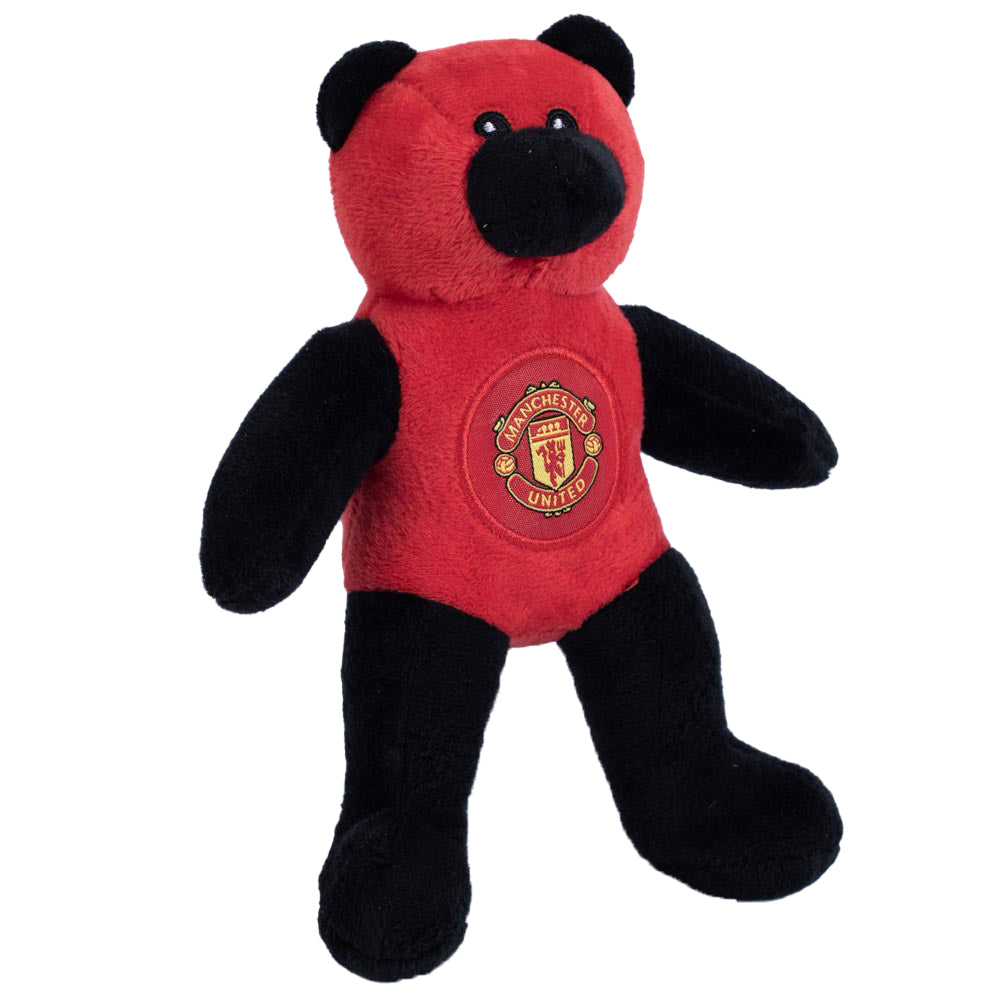 Official Manchester United FC Red/Black Mini Plush Bear