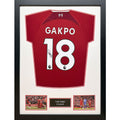 Liverpool FC Gakpo Signed Shirt (Framed) collectible from Infinity Collectables 2026