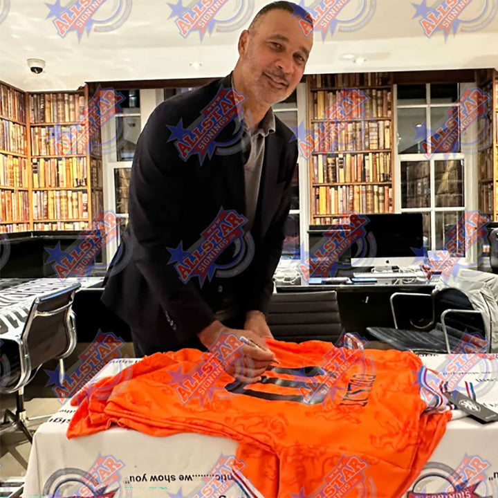 Ruud Gullit Netherlands Retro Signed Shirt (Framed)