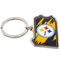 Pittsburgh Steelers State Shape Keyring, alternate view