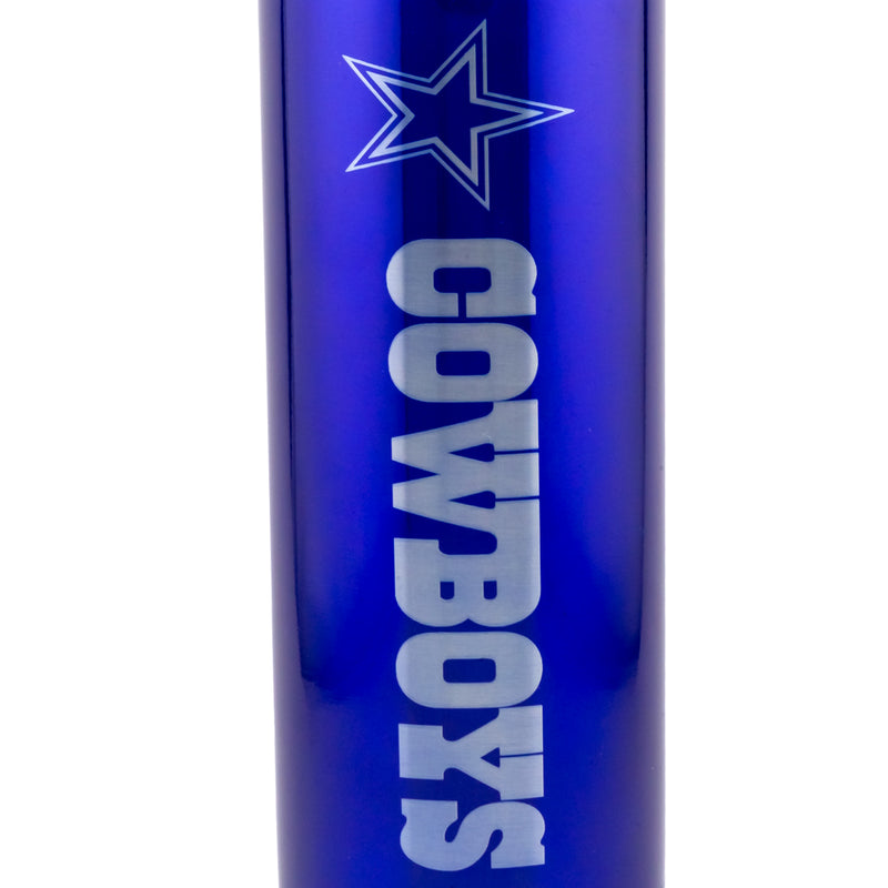 Dallas Cowboys Steel Water Bottle, side angle