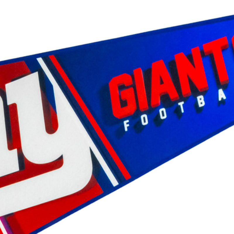 New York Giants Classic Felt Pennant, close-up detail