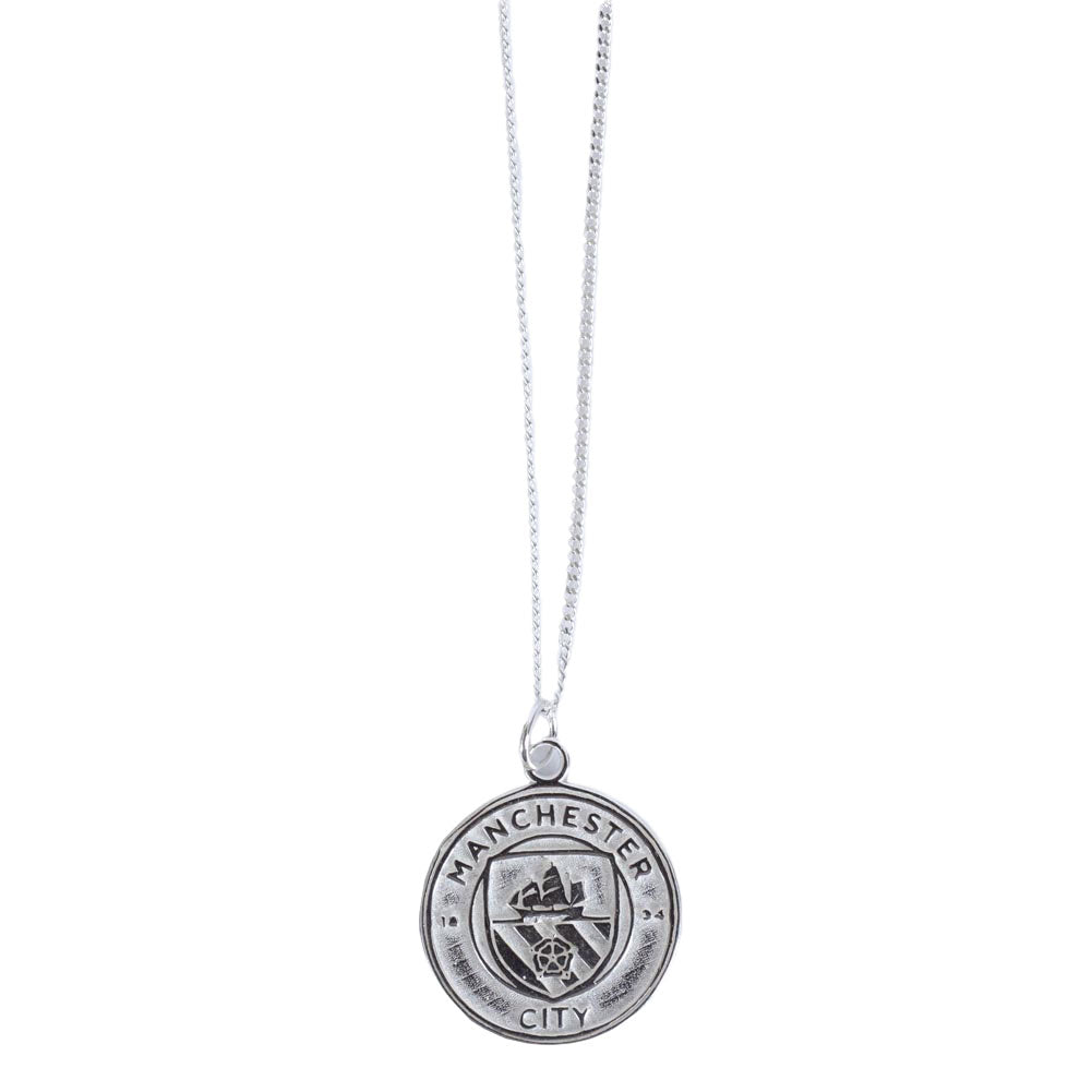 Manchester City FC Sterling Silver Pendant & Chain