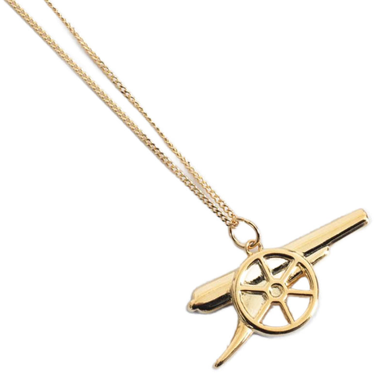 Arsenal FC 18ct Gold Plated on Silver Cannon Pendant & Chain collectible from Infinity Collectables 2026