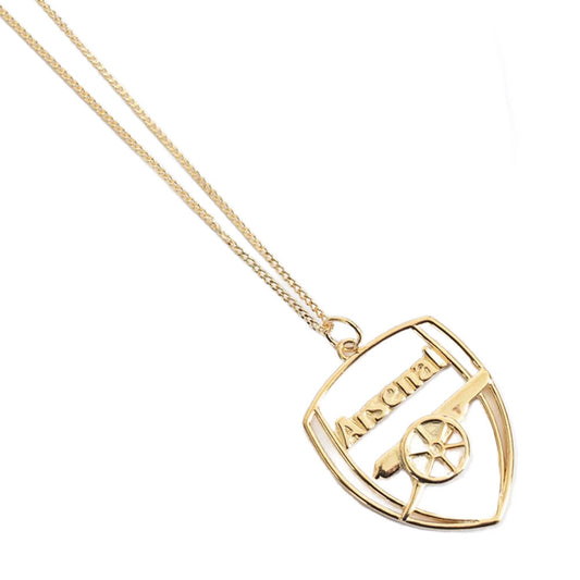 Arsenal FC 18ct Gold Plated on Silver Crest Pendant & Chain collectible from Infinity Collectables 2026