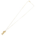 Liverpool FC 18ct Gold Plated on Silver Liverbird Pendant & Chain, side angle