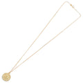 Manchester City FC 18ct Gold Plated on Silver Pendant & Chain, side angle