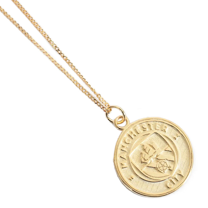 Manchester City FC 18ct Gold Plated on Silver Pendant & Chain collectible from Infinity Collectables 2026