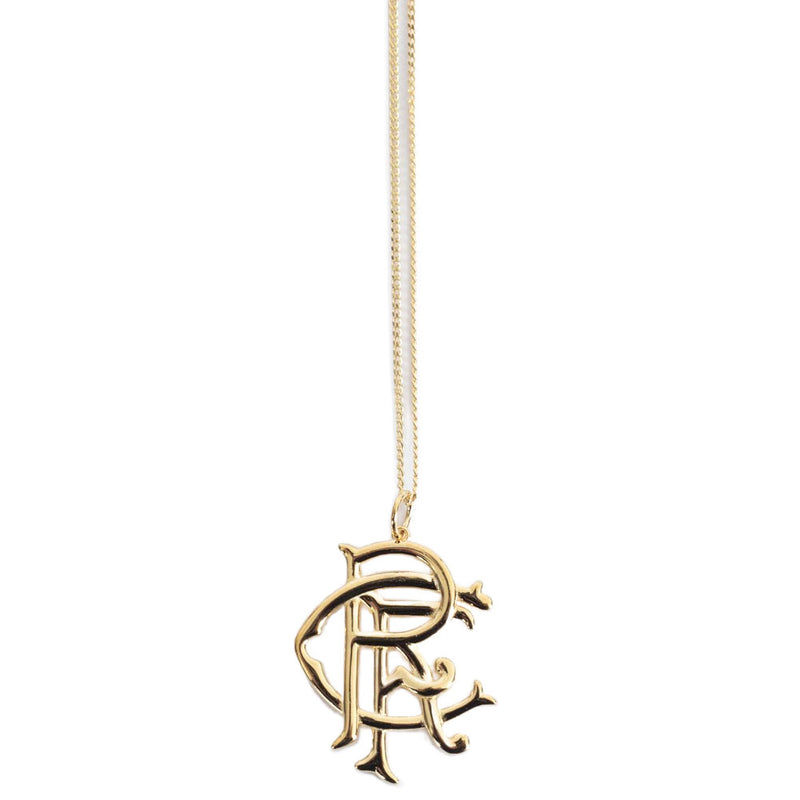 Rangers FC 18ct Gold Plated on Silver Pendant & Chain, alternate view